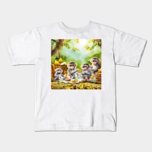 The Monkeys' Picnic Kids T-Shirt